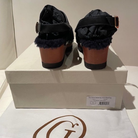 M.Gemi Greta Backstrap with Shearling Clog  -   Size 6 - Picture 8 of 10